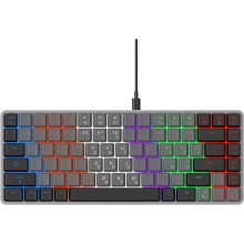 Клавіатура дротова GamePro MK140R, Red Swich, Low Profile, USB, Dark Gray