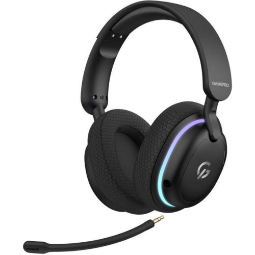 Гарнітура бездротова GamePro Asgard Bragi RGB 7.1 Tri-Mod Black (HSW250B)