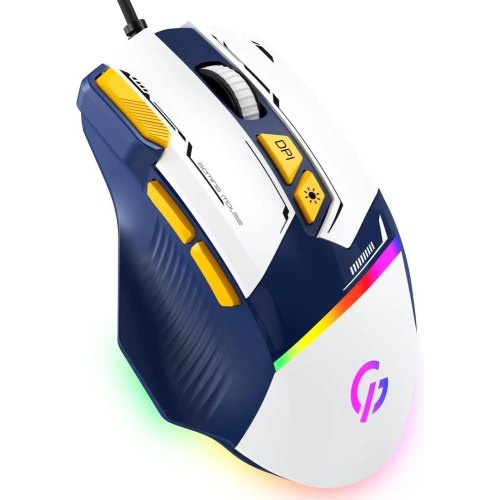 Миша дротова GamePro GM300BL USB Blue/White