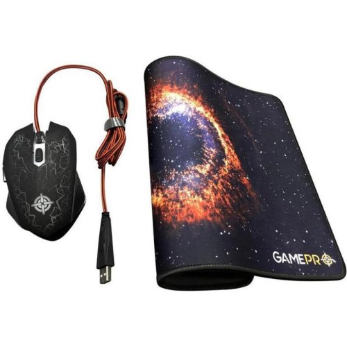 Миша дротова GamePro GS347 Combo + ігрова поверхня