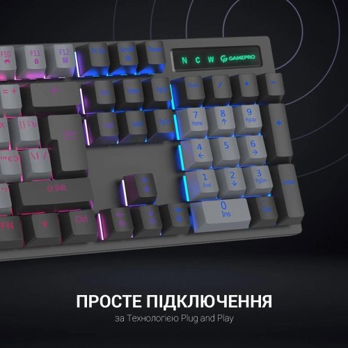 Клавіатура дротова GamePro MK105B Black