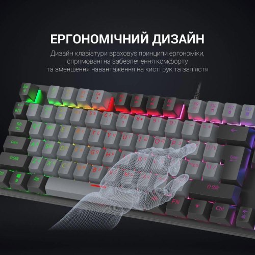 Клавіатура дротова GamePro MK105B Black
