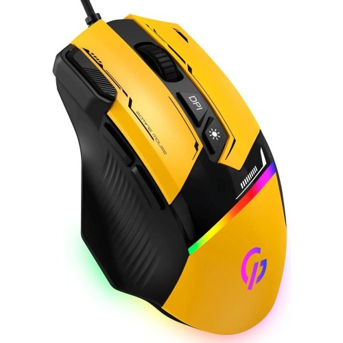 Миша дротова GamePro GM300Y USB Yellow/Black