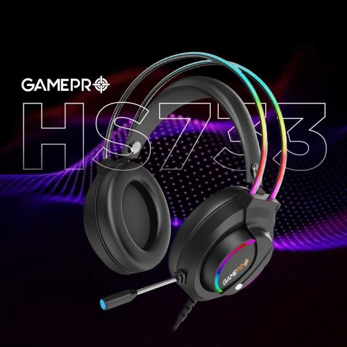Гарнітура дротова GamePro Nitro HS733 Black