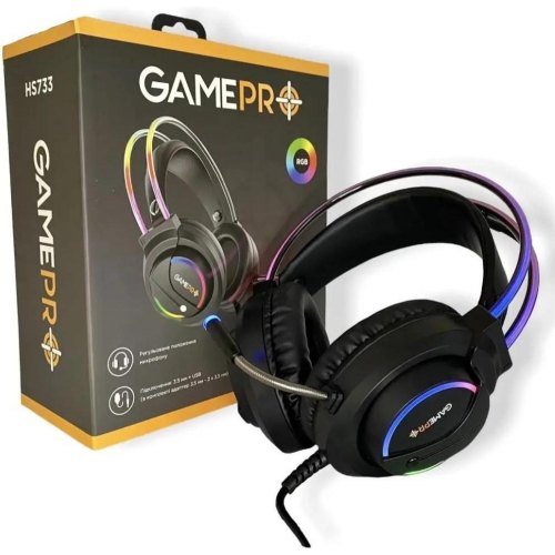 Гарнітура дротова GamePro Nitro HS733 Black