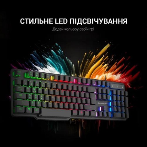 Клавіатура дротова GamePro GK380 RGB Black