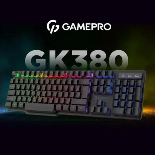 Клавіатура дротова GamePro GK380 RGB Black