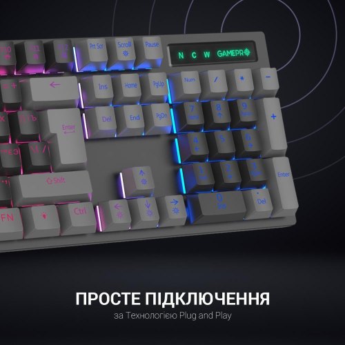 Клавіатура дротова GamePro MK105R Black