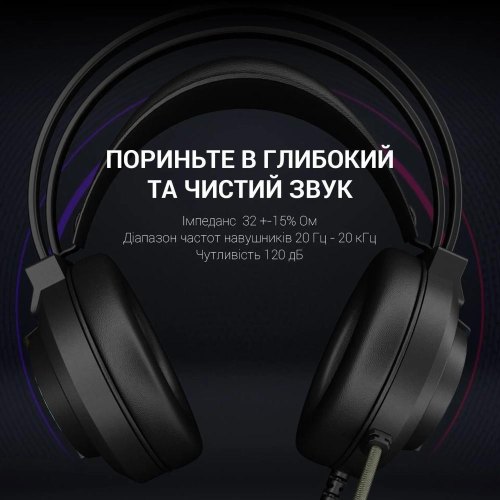 Гарнітура дротова GamePro HS565 Nitro Black