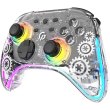 Геймпад GamePro GPX13T, 2.4G/Bluetooth 5.1/USB, PC/iOS/Android, RGB, Transparent