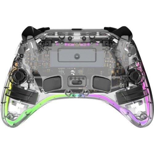 Геймпад GamePro GPX13T, 2.4G/Bluetooth 5.1/USB, PC/iOS/Android, RGB, Transparent