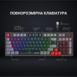 Клавіатура дротова GamePro MK120B, LED, Blue Switches, USB, Black