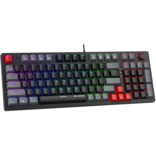 Клавіатура дротова GamePro MK120B, LED, Blue Switches, USB, Black