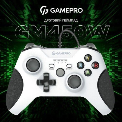Геймпад GamePro MG450W USB White-Black