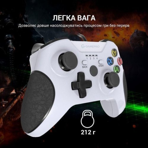 Геймпад GamePro MG450W USB White-Black