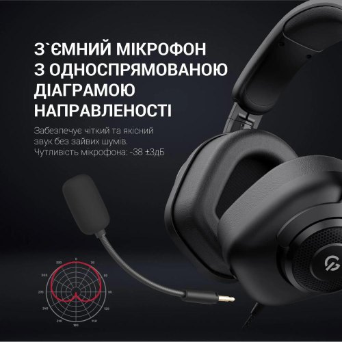 Гарнітура дротова GamePro HS590B Black