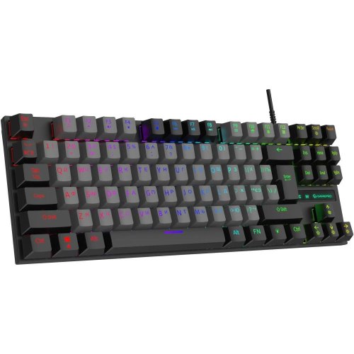 Клавіатура дротова GamePro MK100B, Blue Switch, LED, USB, Black