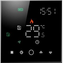 Термостат програмований TUYA, WiFi, чорний (HS082062)