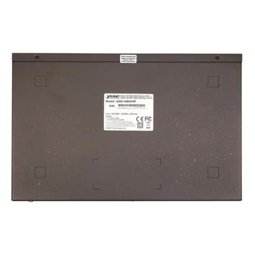Комутатор некерований гігабітний Planet GSD-1002VHP, PoE, 8-Port 10/100/1000Mbps, 802.3atPoE+2Port