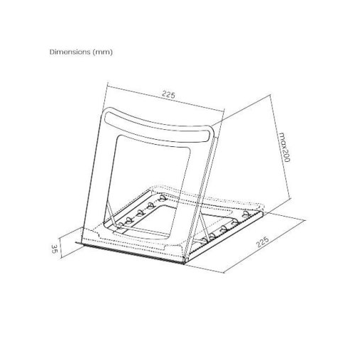 Підставка для ноутбука/планшета HiSmart, 5 положень (HS082468)