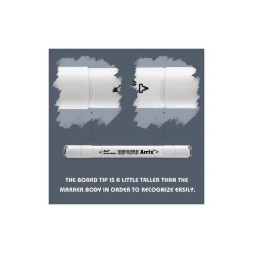 Маркери спиртові Arrtx Alp ASM-02GY, 32 кольори, сірі відтінки (LC302277)