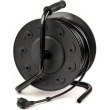 Мережевий подовжувач PowerPlant JY-2002/50, на котушці, 50м, 3x2.5мм2, 16А, 4 розетки, морозостійкий (PPRA16M50S4L)