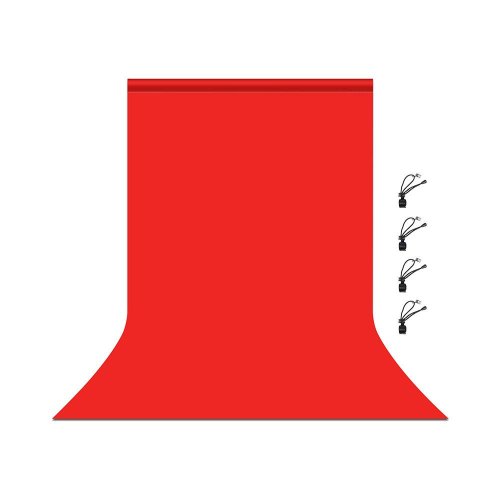 Фон студійний Puluz PU5206R, 3x6м, червоний