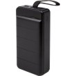 Зовнішній акумулятор Powerbank PowerPlant, 36000mAh, PD 20W, USB-C, 3xUSB, Lightning, Black (PB931422)