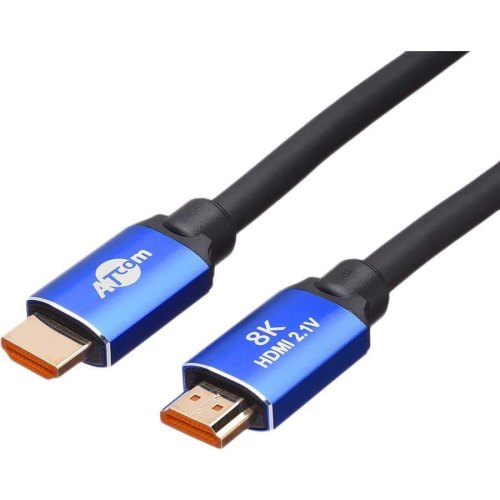 Кабель ATcom, HDMI to HDMI, v2.1, real 8K 48Gbps, 8K 60Hz/4K 120Hz, 10м (88810)