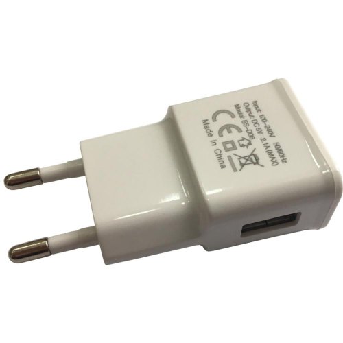Мережевий зарядний пристрій ATcom ES-D06, 220W, USB, DC 5V=2.1A, 1 порт (14903)