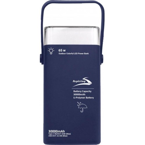 Зовнішній акумулятор Powerbank Aspiring Vigor 30, PD 65W (VG65PD)