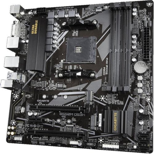 Материнська плата Gigabyte B550M DS3H R2, sAM4, AMD B550, mATX, DP/HDMI, 2xM.2, GbE Lan