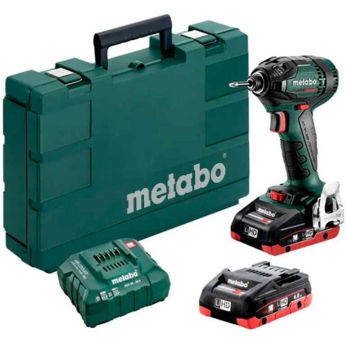 Гвинтоверт ударний акумуляторний Metabo SSD 18 LTX 200 BL, 18В, 2 акумулятори 4А/год, 2900об/хв, 200Нм (602396800)