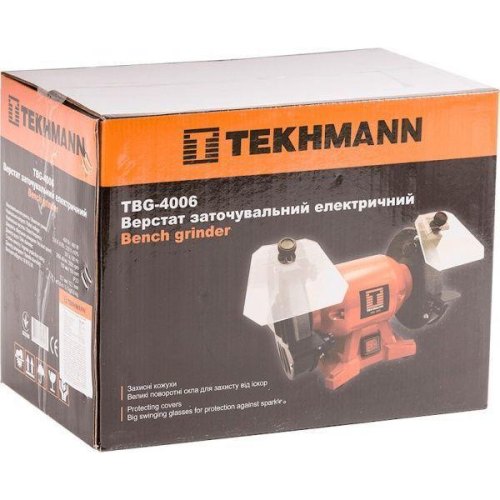 Верстат заточувальний Tekhmann TBG-4006, 400Вт, коло 150х13мм (846847)