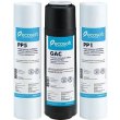 Комплект картриджів для води Ecosoft 1-2-3 Standart, картридж з поліпропілену (2шт), вугільний картридж (1шт) (CPV3ECOSTD)
