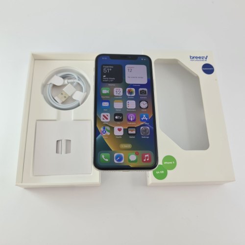 Смартфон iPhone X 64GB Silver, model A1901 USED **