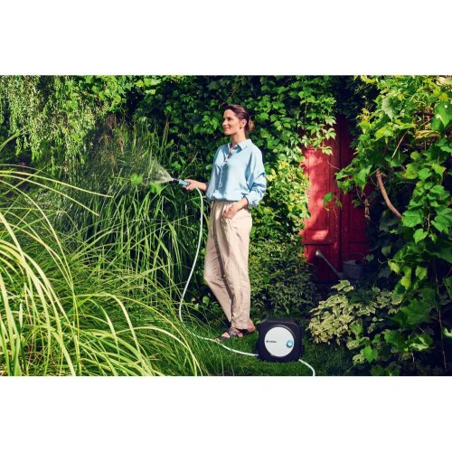 Котушка зі шлангом Cellfast ERGO XS, автоматична, 10м+2м шланга 3/8, комплект конекторів та зрошувач ERGO (55-400)