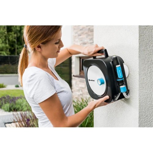 Котушка зі шлангом Cellfast ERGO XS, автоматична, 10м+2м шланга 3/8, комплект конекторів та зрошувач ERGO (55-400)