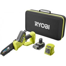 Пила ланцюгова акумуляторна Ryobi ONE+ HP RY18PSX15A-120T, 18В, 15см, акумулятор 2А/год, зарядний пристрій, кейс (5133005899)