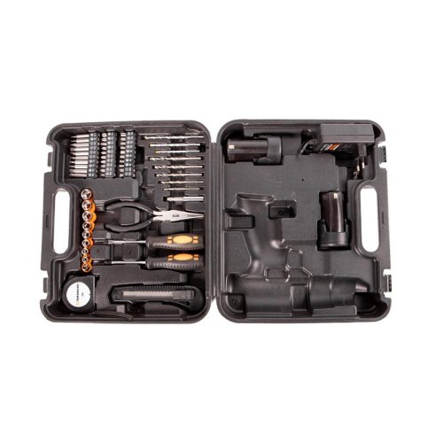 Шурупокрут-дриль акумуляторний Tekhmann TCD-12/2 BS Kit, 12В, 2А/год, 30Нм, 0-1400об/хв, кейс з приляддям (850979)