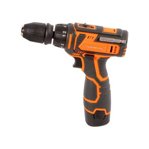 Шурупокрут-дриль акумуляторний Tekhmann TCD-12/2 BS Kit, 12В, 2А/год, 30Нм, 0-1400об/хв, кейс з приляддям (850979)