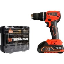 Шурупокрут-дриль акумуляторний Tekhmann TCD-45/i20 BS KITBOX, 20В, 45Нм, 2А/год, 0-1500об/хв (873397)