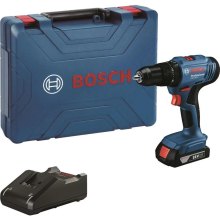 Шурупокрут-дриль ударний акумуляторний Bosch GSB 183-LI, 18В, 2А/год, 21-56Нм, 374-1815об/хв, кейс (0.601.9K9.101)