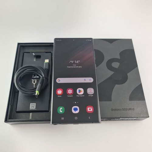 Смартфон Samsung Galaxy S22 Ultra (S908B) 256Gb Phantom Black (SM-S908BZKGSEK) USED **