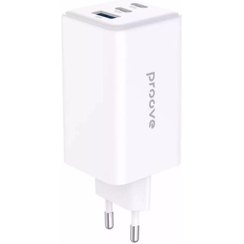 Мережевий зарядний пристрій Proove Pocket GaN Max 100W (2Type-C + USB) (white)