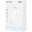 Мережевий зарядний пристрій Proove Pocket GaN Max 100W (2Type-C + USB) (white)