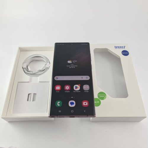 Смартфон Samsung Galaxy S22 Ultra (S908B) 256Gb Burgundy (SM-S908BDRGSEK) USED **