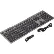 Клавіатура бездротова A4Tech Fstyler FBX50C, USB/Bluetooth, сіра