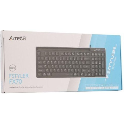Клавіатура дротова A4Tech Fstyler FX70, USB, чорна