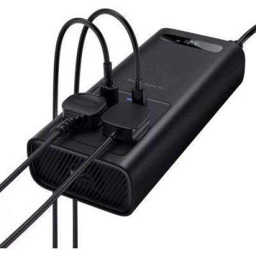 Автомобільний інвертор Baseus Super Si Power Inverter, 500W, 220V CN/EU, Black (CGNB000101)